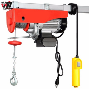 New Product 100kg 500kg 220v Motor 1000kg Small Mini Wire Rope Electric Cable Pulley Chain Hoist Crane Winch