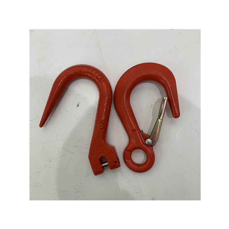 Crane swivel hooks  eye self-locking swivel  hook with catch for lifting