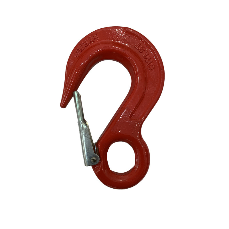 Crane swivel hooks  eye self-locking swivel  hook with catch for lifting