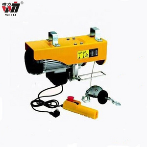 Small electric wire rope hoist winch pa200 mini crane motor 100kg 200kg 400kg