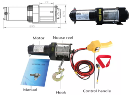 12v Small Electric Winch 2000lbs -12000lbs Electric Winch Electric Hoist With Wireless Remote For Car