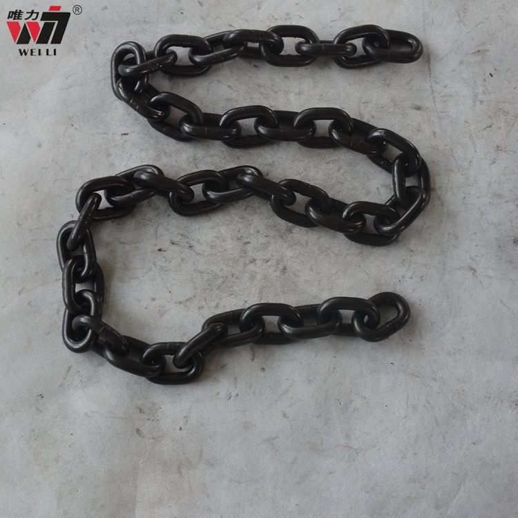 Heavy duty industrial galvanization lifting chain g80 lift chain 6mm hook lifting chain slings