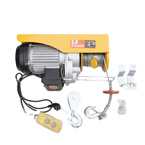 Small electric wire rope hoist winch pa200 mini crane motor 100kg 200kg 400kg