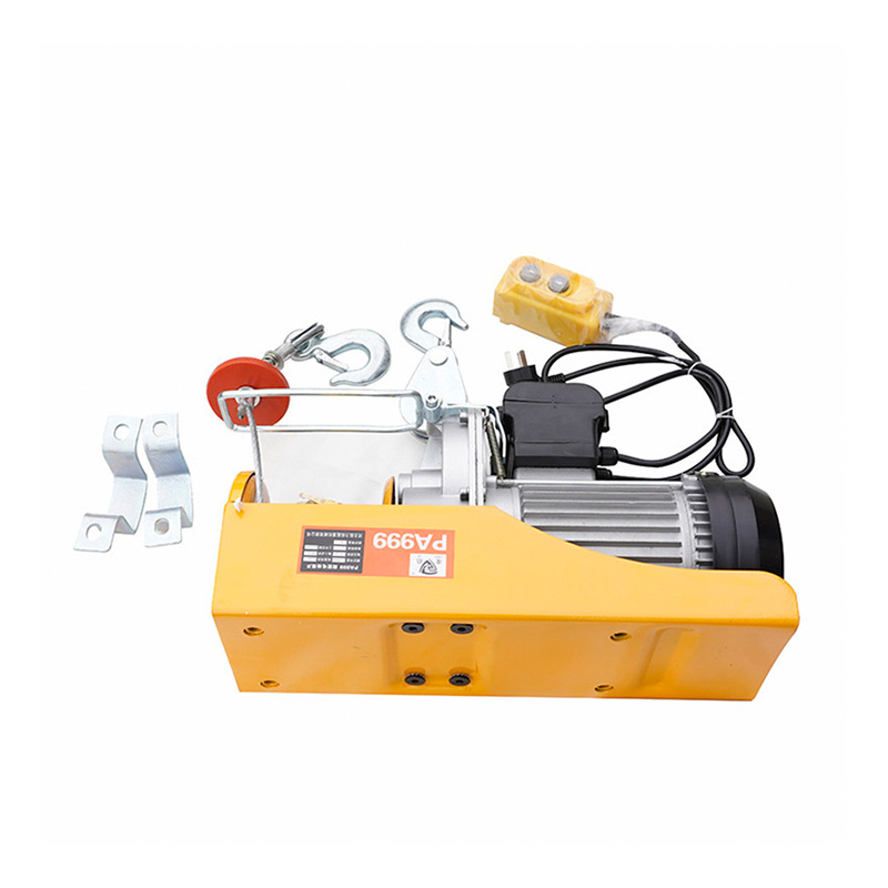 Widely Used Wireless Remote Control With Monorail Trolley Wire Rope Mini Electric Motor Hoist