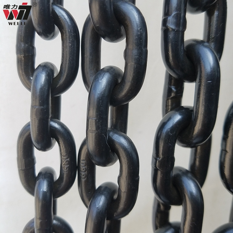 Hebei lifting long and short link load chain G80 chain for lifting construction