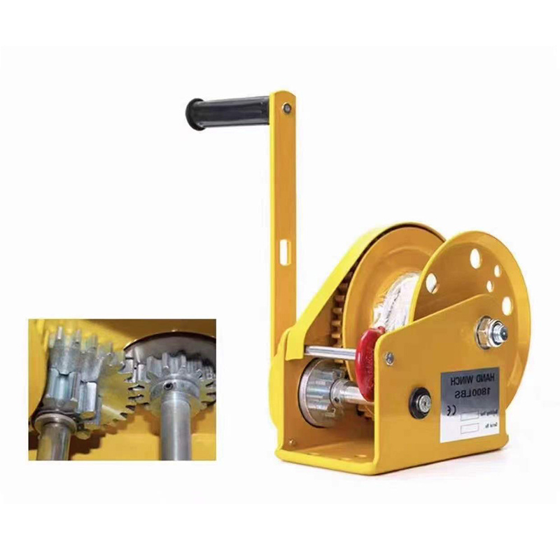 Worm gear hand winch rope capstan winch manual hand operated winches