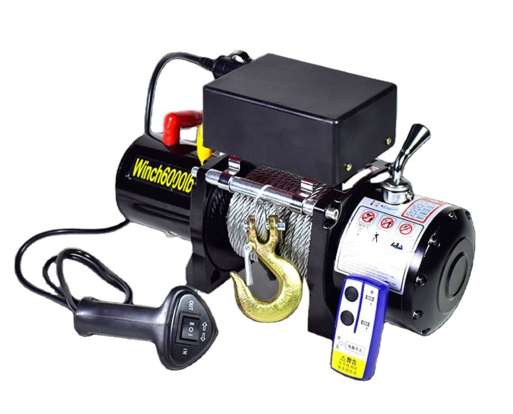 Remote wireless control car electric winches 12 volts truck trailer winch