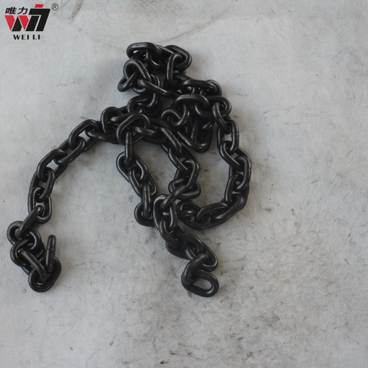 Heavy duty industrial galvanization lifting chain g80 lift chain 6mm hook lifting chain slings