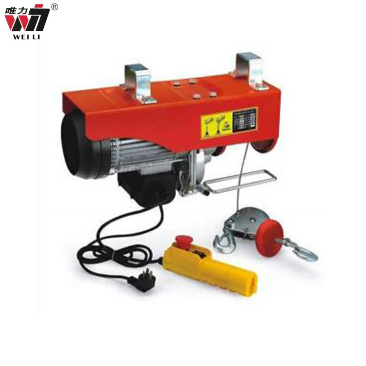 New Product 100kg 500kg 220v Motor 1000kg Small Mini Wire Rope Electric Cable Pulley Chain Hoist Crane Winch