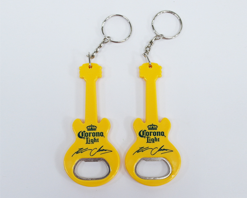 Guitar Shaped Bottle Opener with Keychain