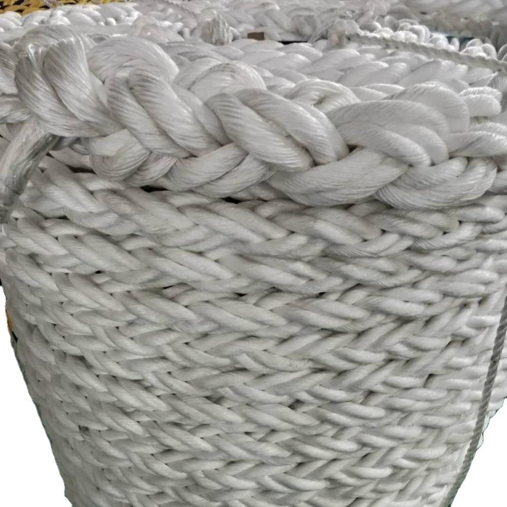 Floating on water 30 mm polypropylene rope 8 ply mooring ship rope pp boats used mooring rope