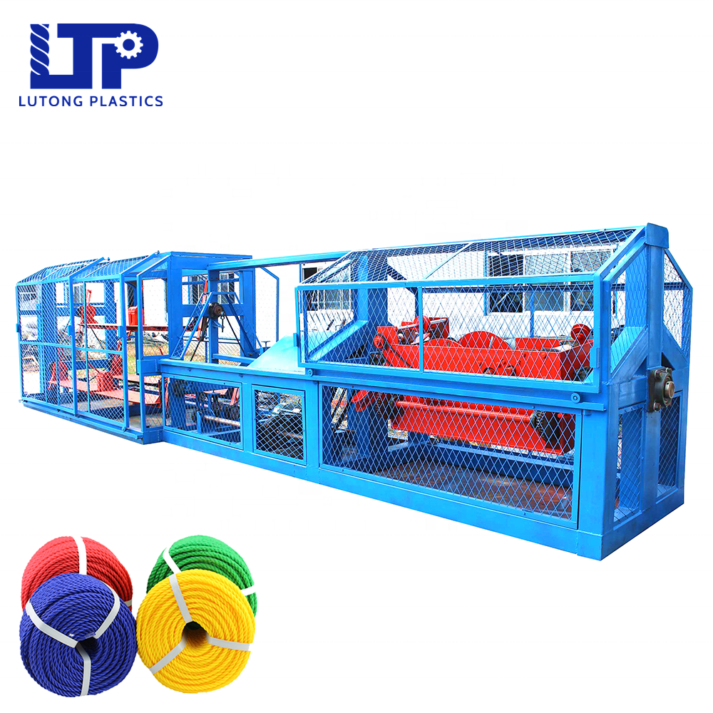 automatic two in one twisted rope making machine 3 or 4 strands plastic rope twisting machine