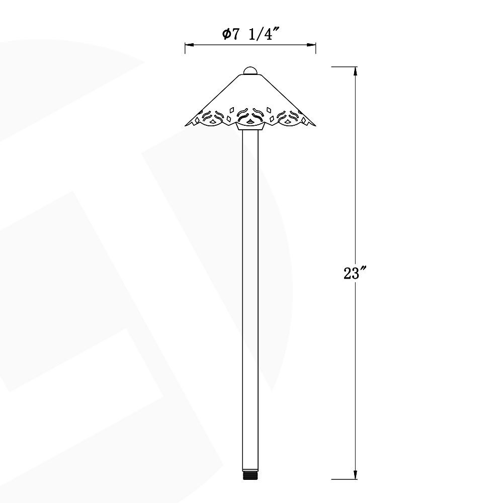 LT2406 12V Outdoor Landscape Yard Garden Lawn Path Light Waterproof LED  Lamp Pathway Lighting G4 Cast Brass Bronze Low Voltage