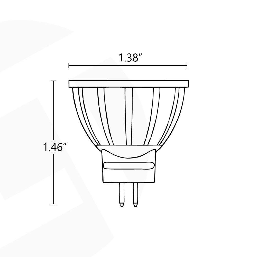 2020 Quality 2.5W  MR11 LED Landscape  Lighting Bulb Low Voltage 12V AC/DC Garden Light For enclosed Fixture