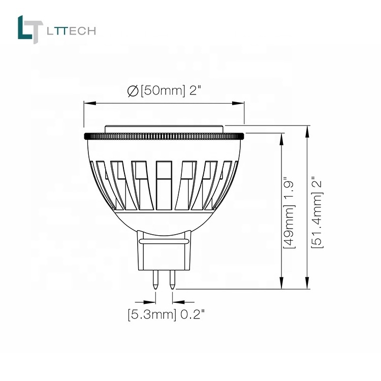 LT1016CG 5W 8W 15/30/45/60deg Waterproof MR16 LED Smart Light Bulb for Landscape Garden Lighting