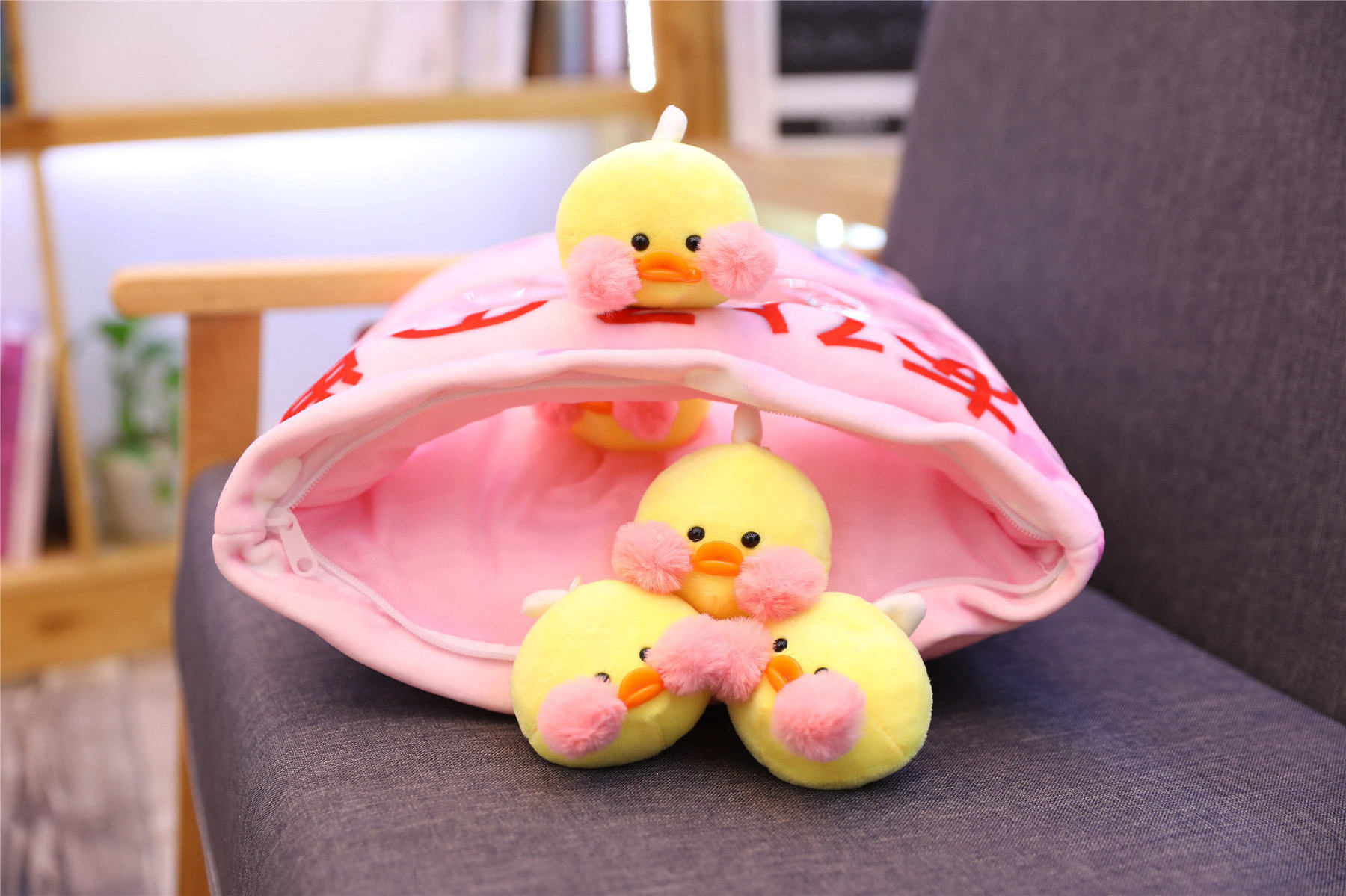 Hot Sale Cute Snack Pillow Stuffed Duck Toys Pudding Throw Pillow Cushion  Kawaii Plush Cafe Mimi Lalafanfan Duck