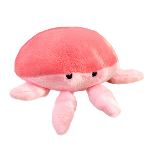 Online hot sale cute jellyfish stuffed animal soft rabbit fur stuffed sea animal jellyfish plush toy