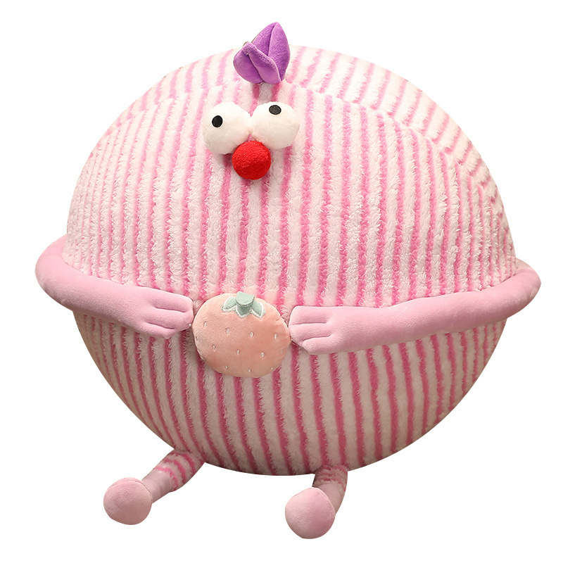 New pattern colorful yoga plush ball sofa inflatable funny plush toy yoga ball for kids adults