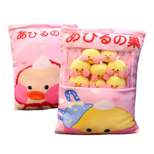 Hot Sale Cute Snack Pillow Stuffed Duck Toys Pudding Throw Pillow Cushion  Kawaii Plush Cafe Mimi Lalafanfan Duck