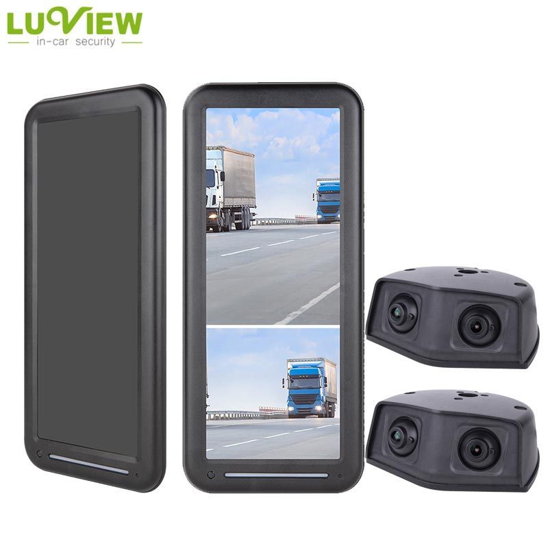 R46 New Product Vehicle Dual Camera Electric 12.3 Inch Touch Screen Car Roof Monitor For Truck