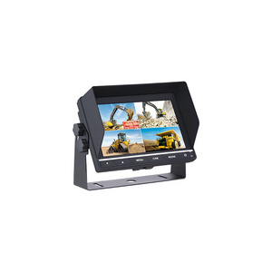 7 inch Color LCD Car Monitor Split Screen Quad 4 Channel Rearview Monitor System with Touch Screen