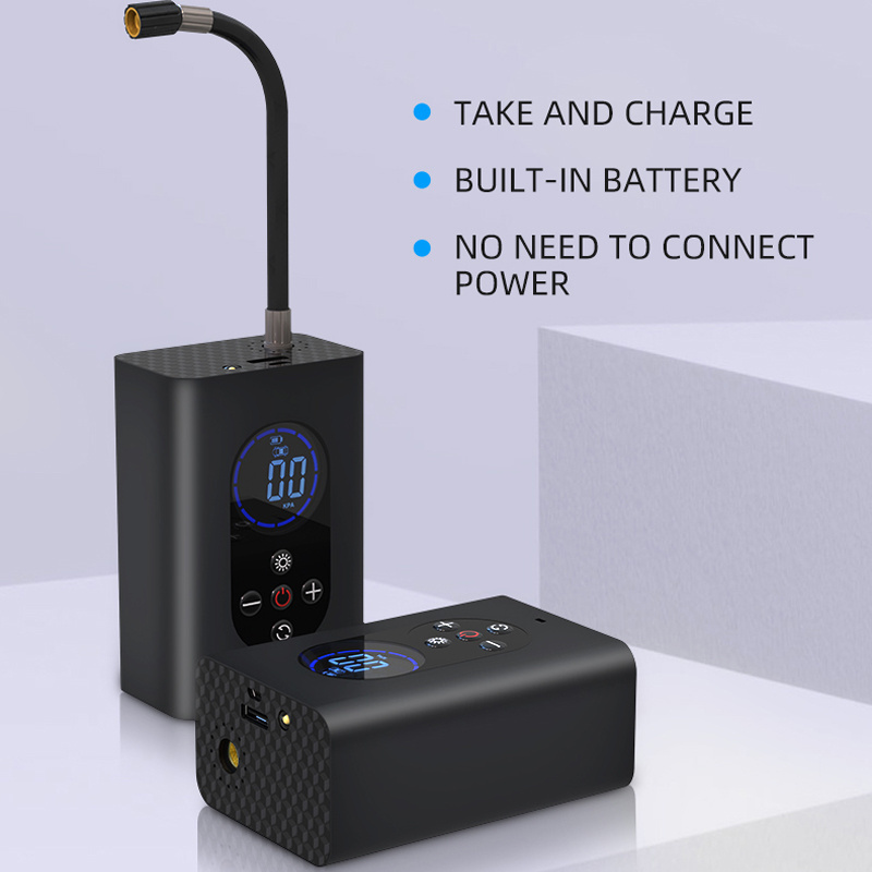 Car /Motorcycle /Ball Portable Electric Tire Air Pump With USB Mobile Phone Charging Function