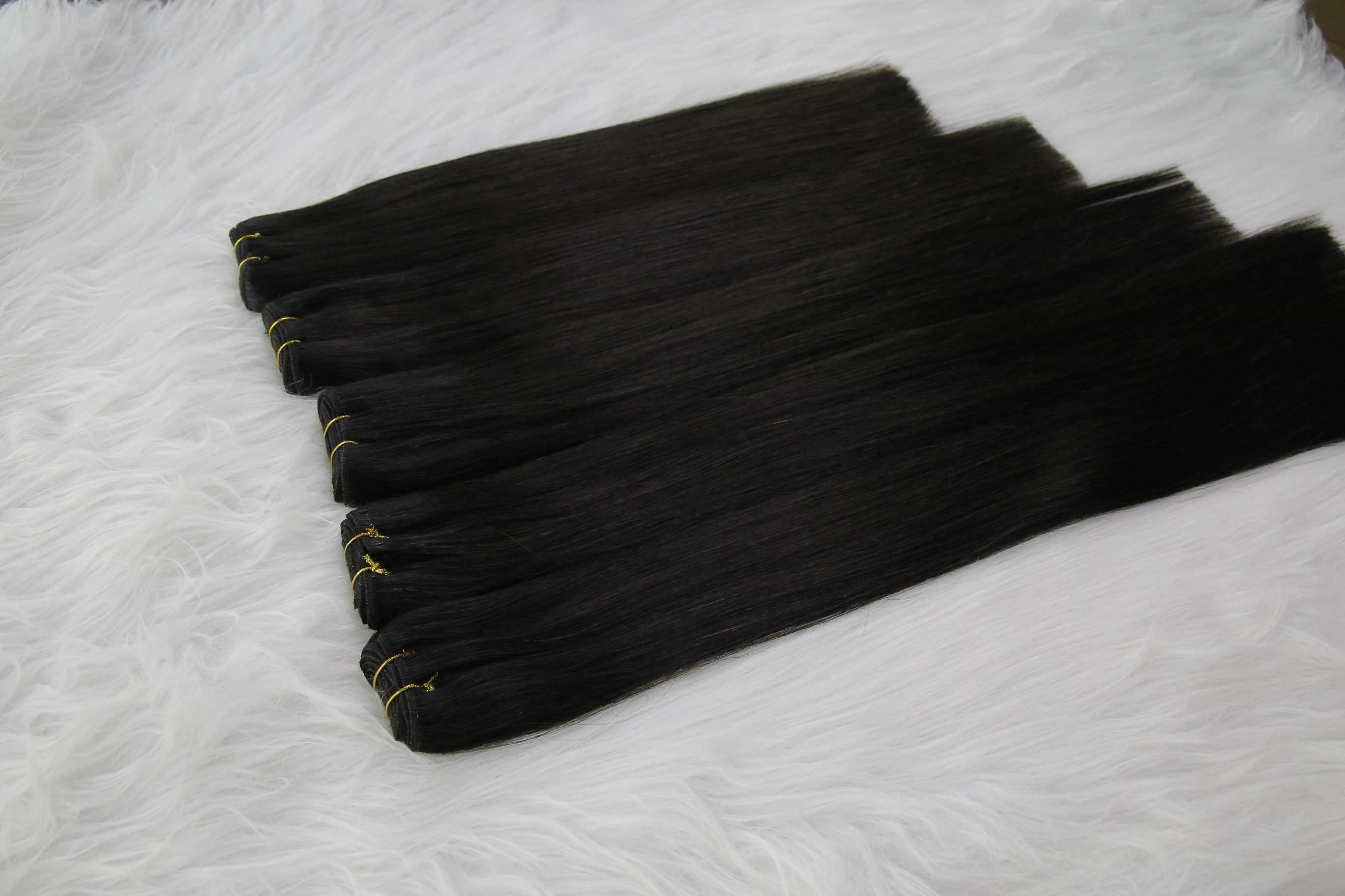 human hair extensions wholesale machine weft extensions factory 100% human hair double drawn best quality hair extensions