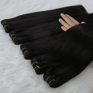 human hair extensions wholesale machine weft extensions factory 100% human hair double drawn best quality hair extensions