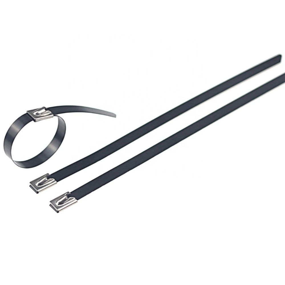 Self - Locking Type PVC Coated Stainless Steel Cable Tie