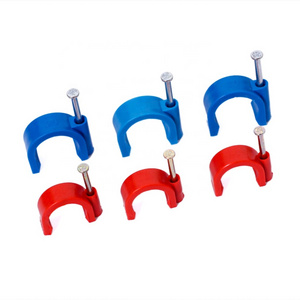 4Mm -40Mm Electrical Wiring Accessories Round Plastic Wall Cable Wire Clips