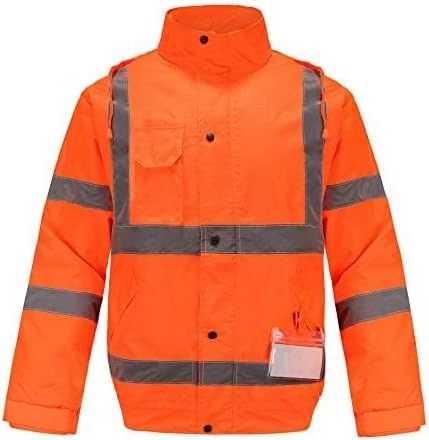 wholesale Winter Construction Workwear High Visibility Reflective Vest Safety Orange Jacket