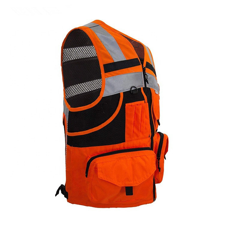 In Stock Security jacket Construction high visibility reflective vest