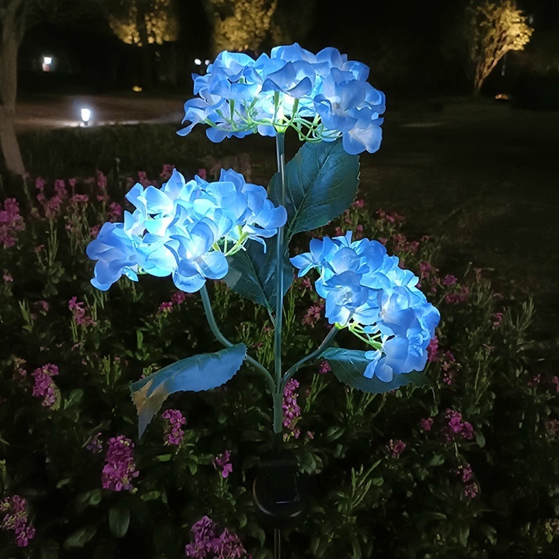 Halloween Decorations Lights Outdoor Solar Hydrangea Flower Light