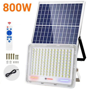 Bright 800W solar light outdoor solar spotlights IP65 with remote control for garden lighting solar Street Light