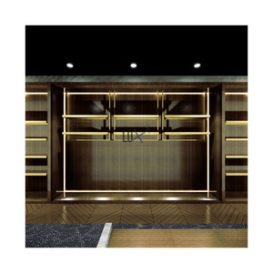 Modern Style Fancy Decorative Shop Shop Display Clothes Wood Rack Men Clothes Store Fixtures Fashion Clothes Store Decoration