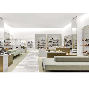 Professional Manufacturer Shoes Store Display Ideas Modern Design Shop Counter Design Furniture For Shoe Store