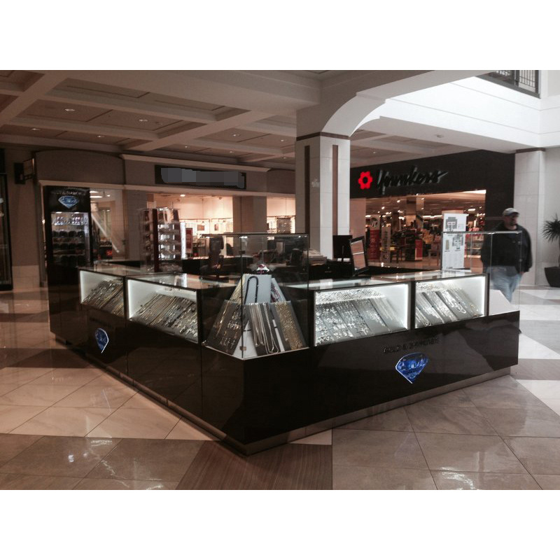 LUX Tailor Made Design Materials Jewelry Display Kiosk,Jewelry kiosk shopping mall For Shop Fitting