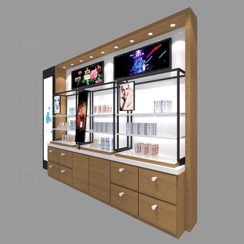 Cosmetic shop furniture cosmetics retail displays cabinets for cosmetic shop