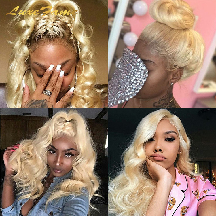 Wholesale Transparent Human Hair Lace Front Wig Blonde,Ponytail Natural Curly Wig Human Hair,Blonde Afro Curly  Wavy Afro Wig