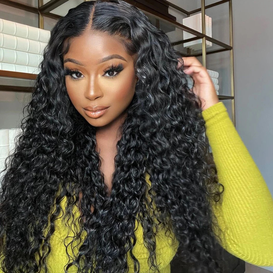 Luxefame HD Brazilian Human Hair Lace Front Wig,Natural Wigs Human Hair Lace Front,Deep Wave Virgin Hair Lace Wig With Baby Hair