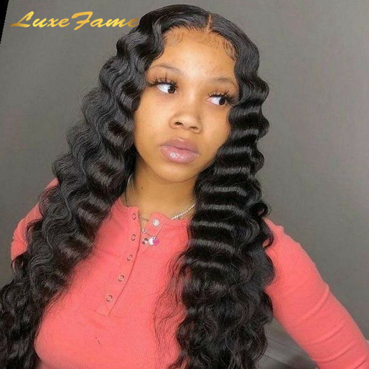 Luxefame Human Hair Bundles Raw Virgin Burmese Curly Hair Bundle,Pineapple Curly Wave Human Hair Extension For Black Women