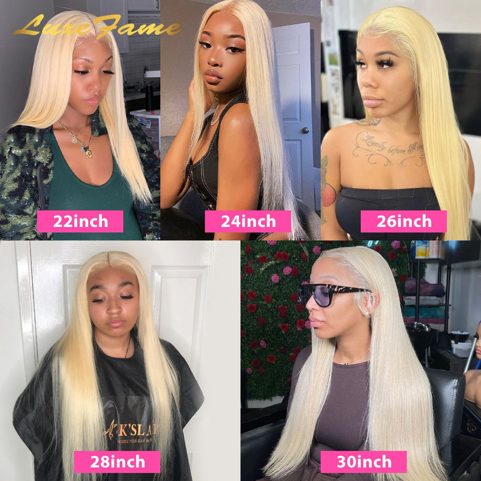 Lace Closure Wigs Vendors 613 Virgin Human Hair HD Full Lace Wig With Baby Hair 40 inch 13x6 HD Lace Frontal Wig Raw Human Hair