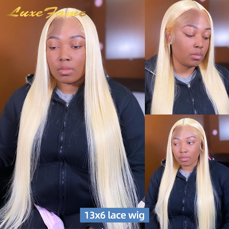 Lace Closure Wigs Vendors 613 Virgin Human Hair HD Full Lace Wig With Baby Hair 40 inch 13x6 HD Lace Frontal Wig Raw Human Hair