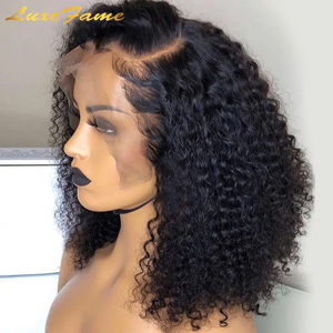 Cheap Short Bob Frontal Wigs,100% Human Hair Kinky Curly Wave Wigs,Wholesale Glueless HD Lace Frontal Wigs For Black Women