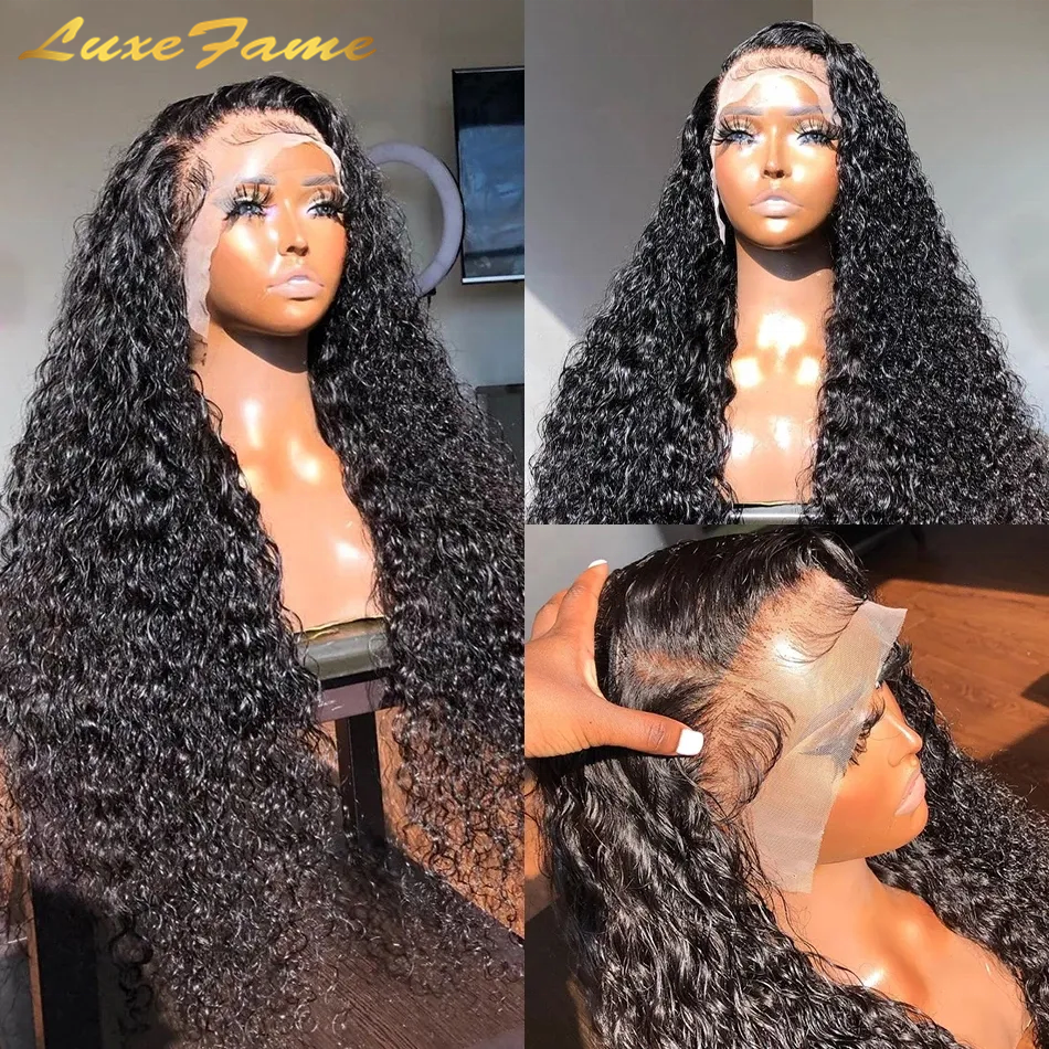 40 Inch Loose Deep Body Curly Wave Wig Vendor,Pre Plucked Glueless Full Hd Lace Wig,Bone Straight Human Hair Wig For Black Women