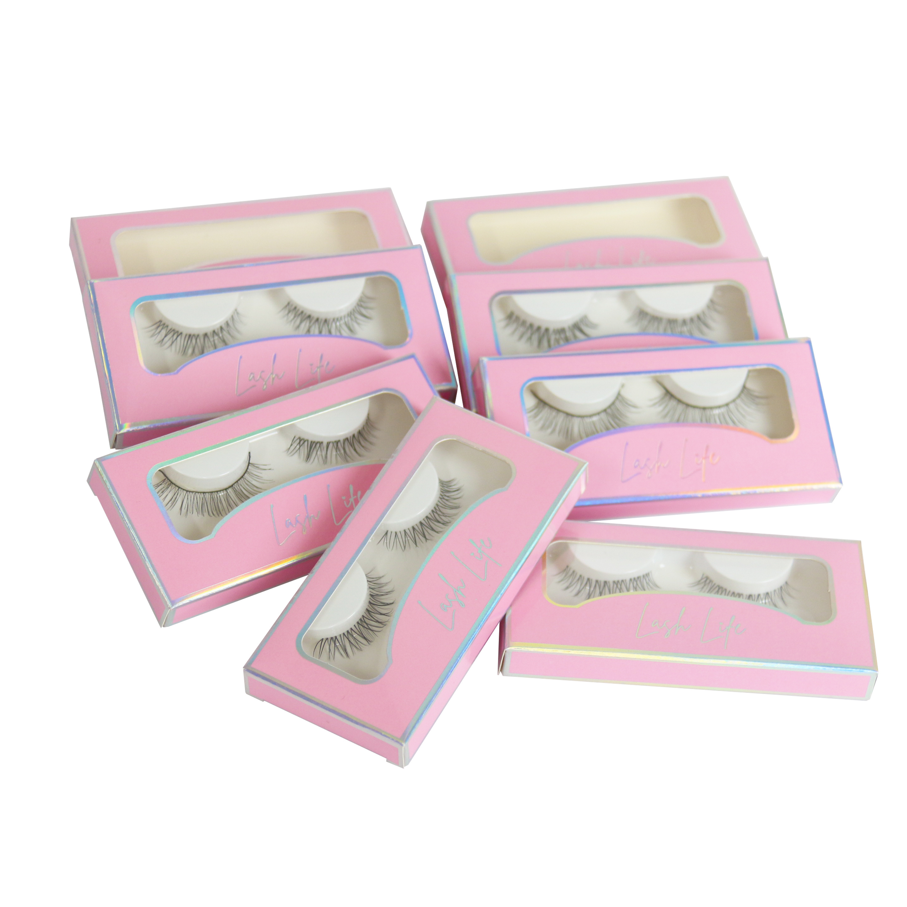 Free design custom cute cardboard false eyelash packaging box