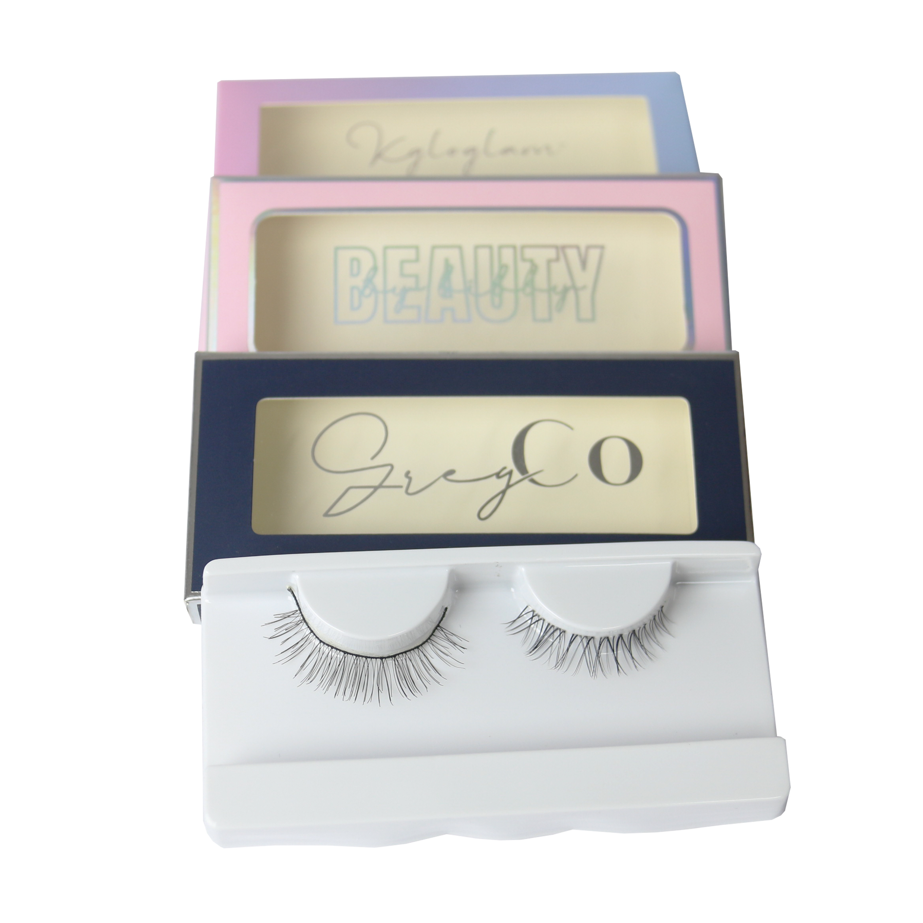 Free design custom cute cardboard false eyelash packaging box