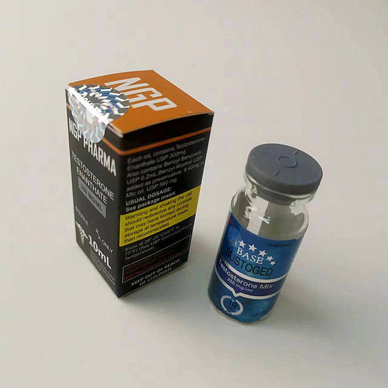 Factory price steroid 10ml vial injection package 10ml vial matte print paper box