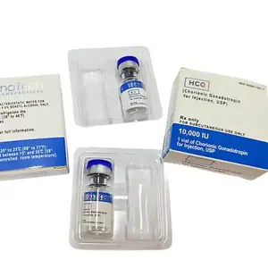 Custom 2 vials peptide hcgg label box 4 vials kits box tray 3 vials 2ml tray box