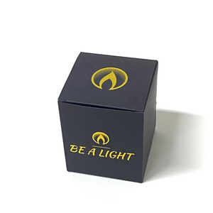 Wholesale Luxury Premium Packaging Gift Candle Jar Boxes Custom Fancy Design Gold Foil Logo Rigid Paper Candle Box